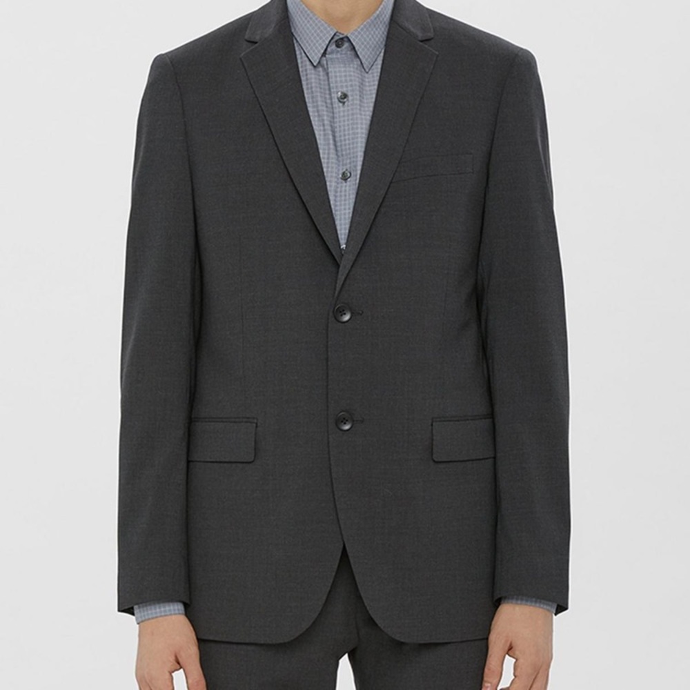 Theory Full Charcoal Suit